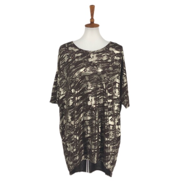LuLaRoe Tops - LuLaRoe Gold Bronze Metallic Irma Tunic Top